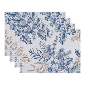 REGALWOVEN Polyester Dining Washable Indoor Outdoor Placemats 18 x 13 Inch 4 Pcs - 1 of 4