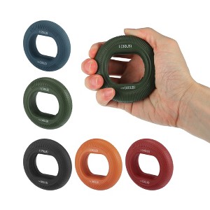 Unique Bargains Silicone Hand Grip Circle Adjustable Strength Grip 70-80LBS - 1 of 4
