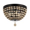 Bolson 3 Light 15" Flush Mount - FLU4099 - Bronze/Natural - Safavieh - 2 of 4