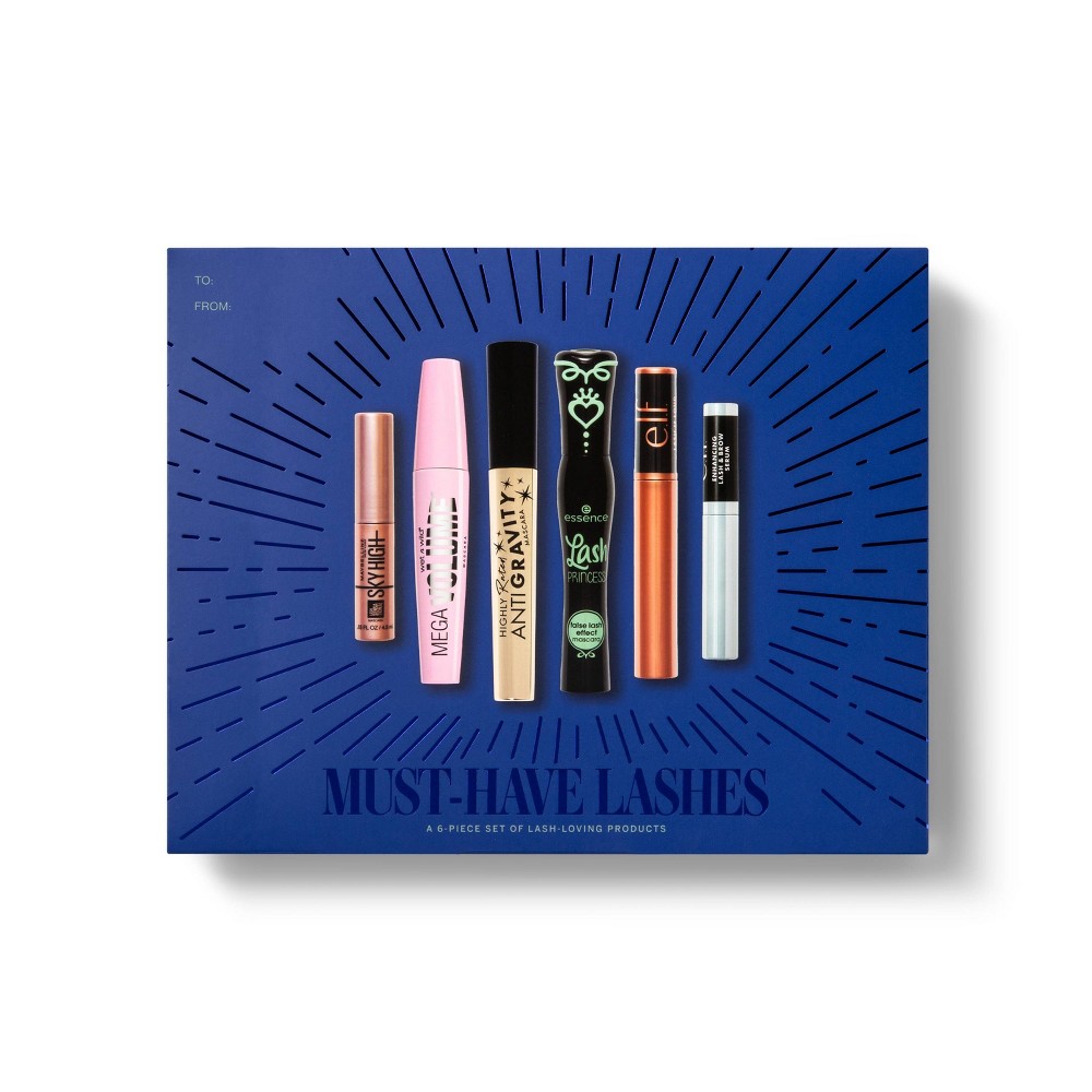 Must-Have Lashes Mascara Gift Set - Black, Pink, Red - 6ct