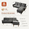 XIZZI Modular Sectional Sofas for Living Room, Modern L-Shaped Couch High Density Sponges Breathable Fabric - 2 of 4