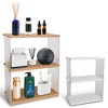 NewHome "3-Tier Acrylic Countertop Organizer, Bathroom Storage Rack, Vanity Shelf for Cosmetics & Desk" BurlyWood - 4 of 4