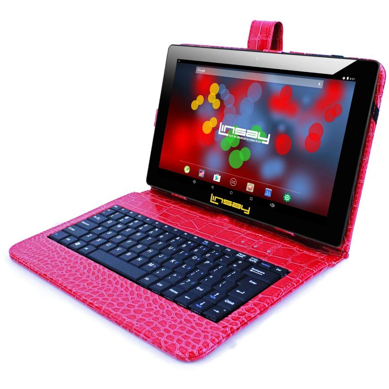 LINSAY 10.1" Tablet IPS Screen 2GB RAM 64GB Storage New Android 13 Dual Camera with Keyboard, 1 of 3