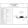 Urban Ambiance Luxury Contemporary Bath Light 8''H x 34''W,  Midnight Black Finish,  Mesa Collection, UHP4365 - 3 of 4