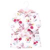 Hudson Baby Girls Mink with Faux Fur Lining Pool and Beach Robe Cover-ups, Butterfly Floral - 2 of 2