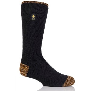 Heat Holders Worxx® Men's Big/Tall Bruce Contrast Long Socks | Size Men's 13-15 - Black/yellow - 1 of 2