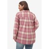 ellos Plus Size Plaid Flannel Shirt - 3 of 4