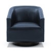 CAVINAS Swivel Accent Chair with Black Wooden Base and No-Sag Springs, Fabric Upholstered Lounge Chair for Living Room - 2 of 4
