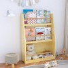 KWPZQEB Kids Bookshelf, 3 Tiers Book Shelf for Kids Rooms, Kids Bookcase Rack Wall for Bedroom, Study Living Room - 2 of 4