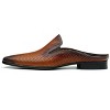 Santimon Men's Perforated Leather Mules Breathable Slip-on Backless Loafers - 2 of 4