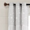 Lush Décor Dylin Flower Embroidery Window Curtain Panel Single - 3 of 4