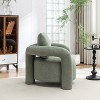 SEYNAR Mid Century Modern Teddy Upolstered Accent Chair with Poilow - 3 of 4