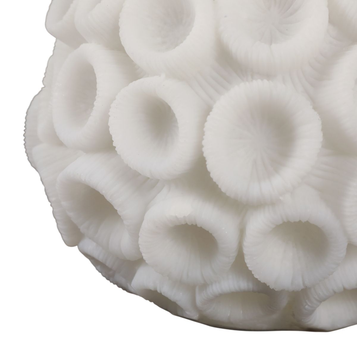 Coastal Resin Coral Orb for Home & Bathroom Decor - Decorative Coral Sphere for Living Room, Coffee Table or Mantel Display - thumbnail 10