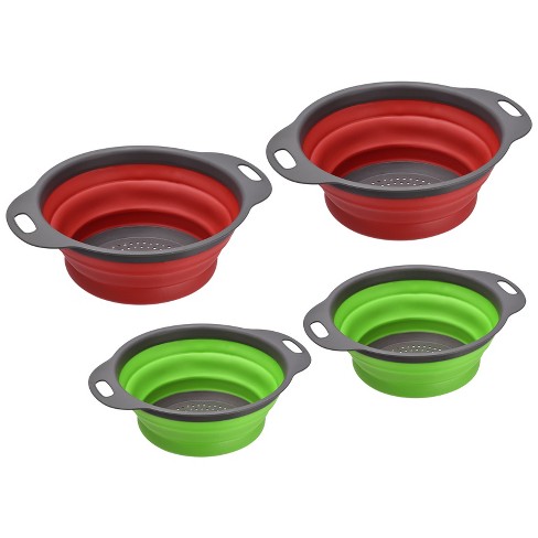 Collapsible Colander, Foldable Plastic Colander, Vegetable Washing