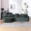 NicBex L-Shaped Modular Sectional Sofa,3-Seat Boucle Couch with Chaise and 5 Pillows for Living Room,Apartment,Office - 2 of 4