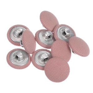 Unique Bargains Round Metal Sewing Cloth Covered Button 10 Pcs - 1 of 4