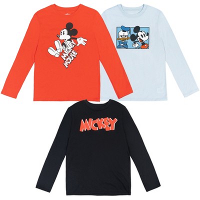 Disney Mickey Mouse 3 Pack T-Shirts Little Kid to Big Kid