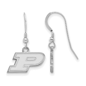 Black Bow Jewelry Sterling Silver Purdue Boilermakers NCAA Dangle Earrings - 1 of 3