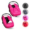 CozyBaby Premium Baby and Infant Insulated Polar Fleece Car Seat Cover with Dual Zippers, Elastic Edge, and Pull Over Flap - 4 of 4