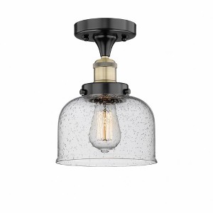 Bell - 1 Light Semi-Flush Mount In Industrial Style-8.25 Inches Tall and 6.5 Inches Wide - 1 of 1