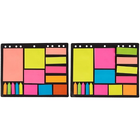 90 Pieces Flags Index Tabs 6 Colors Sticky Notes Writable Labels Page Marker 