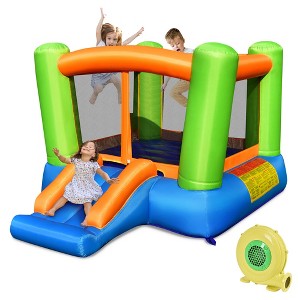 Costway Inflatable Bounce House Kids Jumping Playhouse Indoor & Outdoor With 480W Blower - 1 of 4