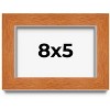 PosterPalooza | Photo Size Flat Brown Picture Frame - UV Acrylic, Foam Board Backing, Hanging Hardware - 2 of 4