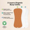 KeaBabies 5pk Urban Baby Burp Cloths, Organic Burping Cloth for Babies, Burp Rags for Baby Girls, Boys - 4 of 4