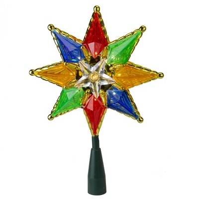 Kurt S. Adler 32" Multi-Color Lighted Star Christmas Tree Topper - Clear Lights