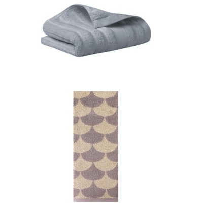 REGALWOVEN Cotton Hand Towels for Bathroom Hand Face Gym Spa 14" x 30"/13" x 29" 2 Pcs