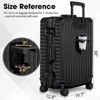 SUGIFT Durable Aluminum Frame Spinner Luggage ABS+PC Hardshell Suitcase with TSA Lock, and Smart Organization - 3 of 4