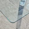 NicBex Dining Table for 4 Morden 51" Glass Dining Table Dining Room Table with Glass Tabletop and Metal Legs for Dining Room - 4 of 4