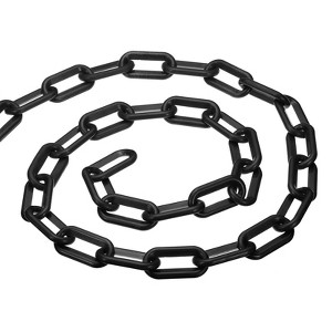 Unique Bargains Adjustable Crowd Control Driveway Plastic Chain Barrier with Snap Hooks - 1 of 4