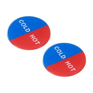 Unique Bargains Acrylic Self-Adhesive Decor Home Business Cold/Hot Water Label - 1 of 4