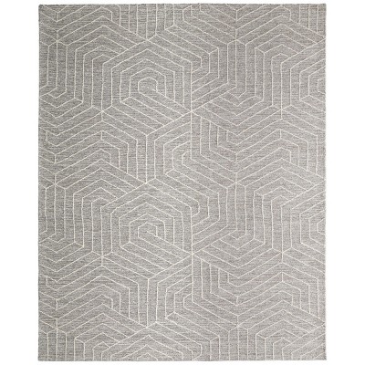 Emerson Modern Abstract Gray/Ivory Area Rug