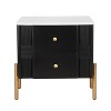 Christopher Knight Home Eilidh Modern Wood and Metal Nightstand with 2 Drawers - 2 of 4