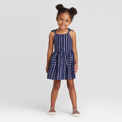 little girls navy dress