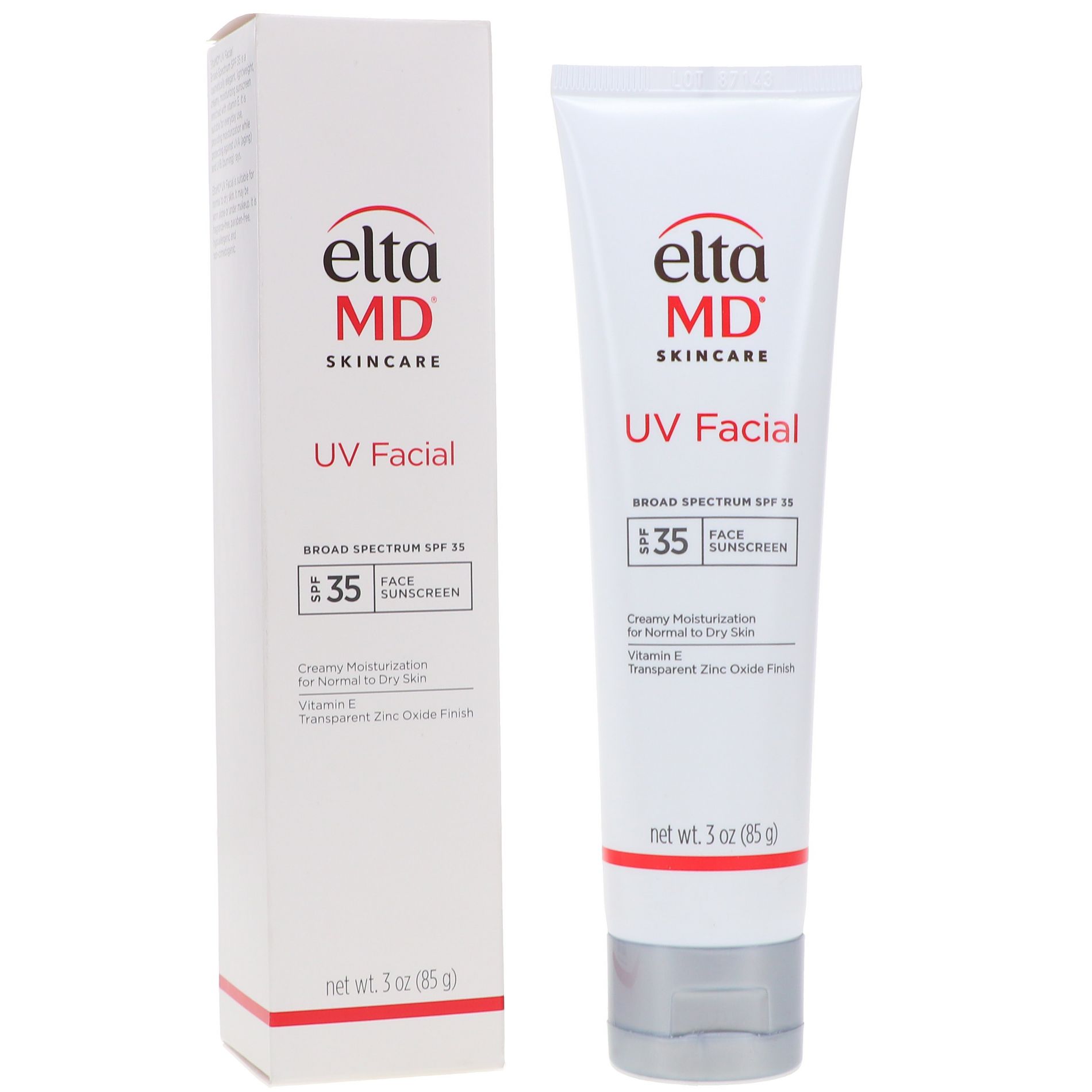 EltaMD UV Facial Broad Spectrum SPF 35 Face Sunscreen 3 oz
