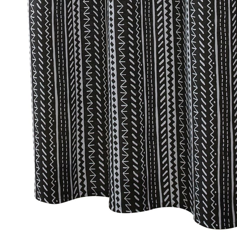Split P Amaya Printed Black Shower Curtain 72" x 72", 1 of 6