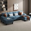 LACOO U-Shape Chenille Sectional Sofa with Chaise - 2 of 4