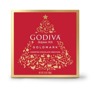 Godiva Goldmark Holiday Christmas Chocolate Giftbox - 3.8oz/9pc - 1 of 3