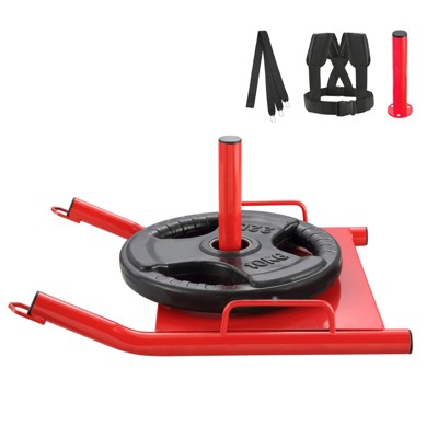 VEVOR Weight Training Pull Sled, Fitness Strength Speed Training Sled, Steel Power Sled Workout Equipment for Athletic Exercise and Speed Improvement