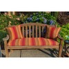 Casual Cushion Patterned Sunbrella Fabric 1-Piece Indoor/Outdoor Square Throw Pillow,15"W x 15"L - 2 of 4