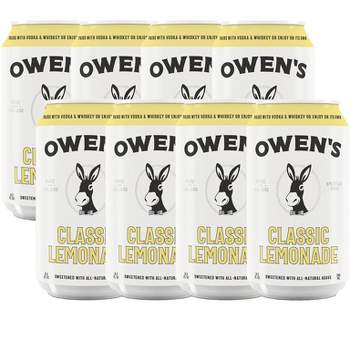 Owen’s Craft Mixers Classic Lemonade 8 Pack Handcrafted in the USA with Premium Ingredients Vegan & Gluten-Free Soda Mocktail and Cocktail Mixer