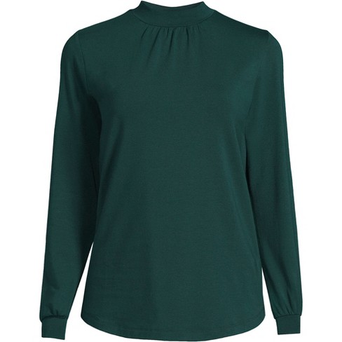 Long Sleeve Gather Top, Women's Long Sleeve Jersey Top