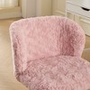 HDZNVF Office Chair, Artificial Rabbit Hair Home Office Chair With Metal Base, Adjustable Desk Chair Swivel Office Chair - 3 of 4