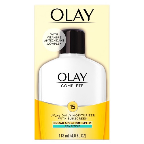 Unscented Olay Complete All Day Moisturizer Sensitive Skin SPF 15 - 4oz, Size: 4 oz