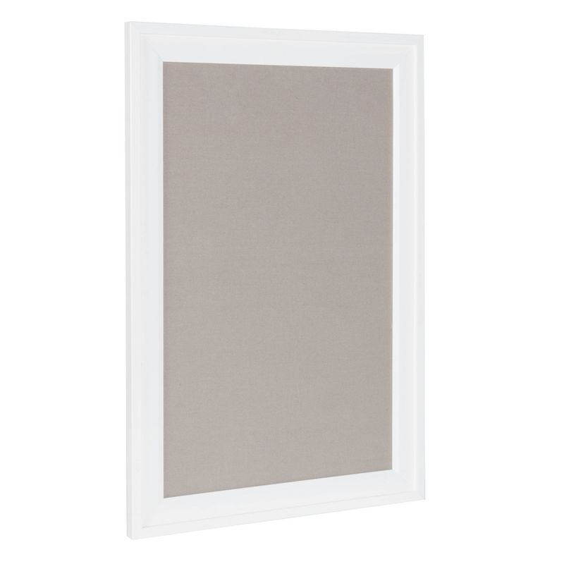 Bosc Framed Gray Linen Fabric Pinboard - DesignOvation, 2 of 7