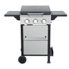 Okak 3/4-Burner Propane Gas BBQ Grill with Stainless Steel Plancha, Smoker Grill with Foldable Side Table and Hanging Basket - 4 of 4