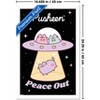Trends International Pusheen: Pastel Pusheens - Peace Out UFO Framed Wall Poster Prints - 3 of 4